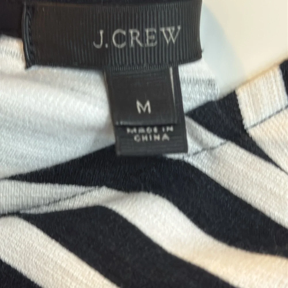 J.Crew Black and White‎ Striped Dress size medium